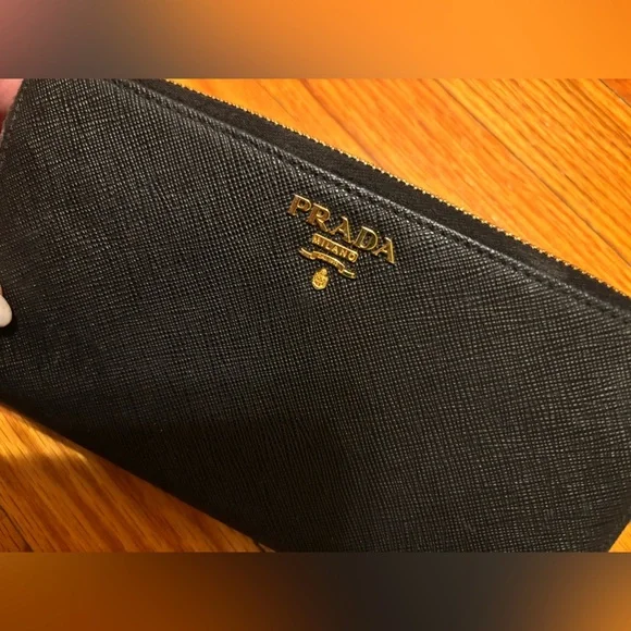 Authentic Black Prada Wallet